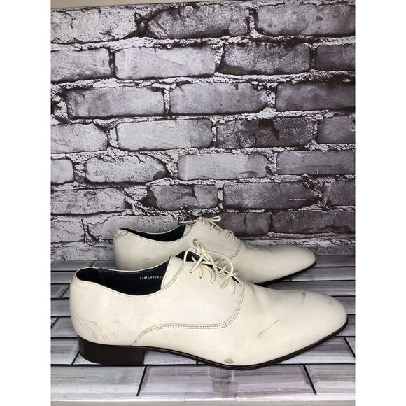 J. LINDEBERG Ivory Leather Plain Toe Derby Oxford Dress Shoes Men Sz 10M US/43EU main image 16
